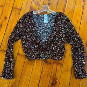 Sadie & Sage floral crop top